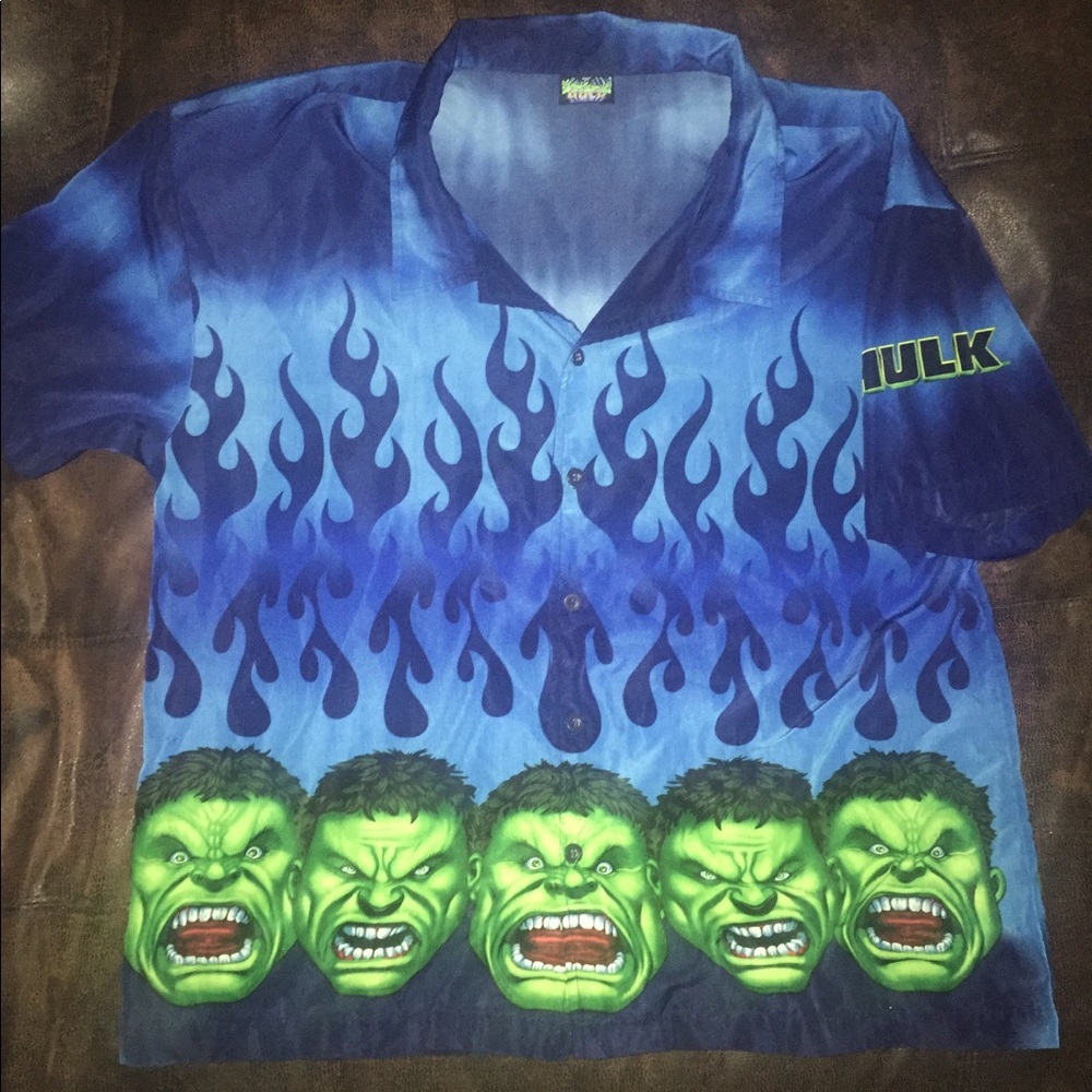 Vintage Marvels Hulk Men’s button up